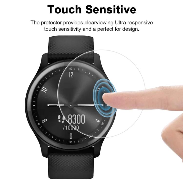 5pcs xDfind Soft Hydrogel Film Full Cover Watch Front Protector, For Garmin GarminMove Sport, For Garmin Approach G12, For Garmin vivoactive 3 Music, For Garmin Forerunner 158, For Garmin Forerunner 645