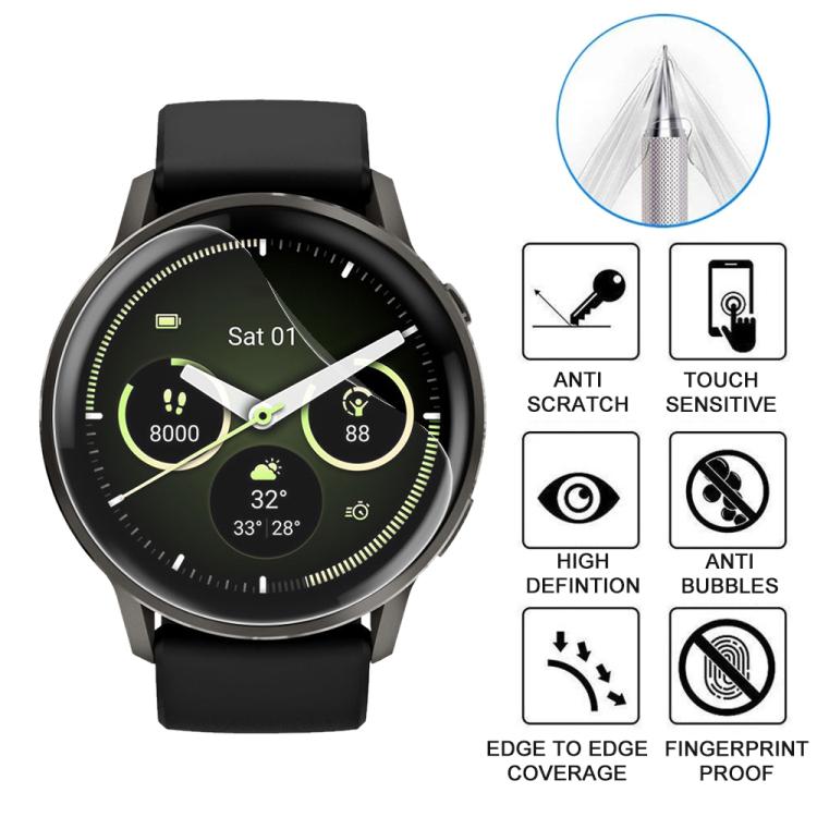 5pcs xDfind Soft Hydrogel Film Full Cover Watch Front Protector, For Garmin Venu 4 45mm, For Garmin Venu 4 41mm, For Garmin Foreunner 570 47mm, For Garmin Foreunner 570 42mm, For Garmin Foreunner 970 47mm