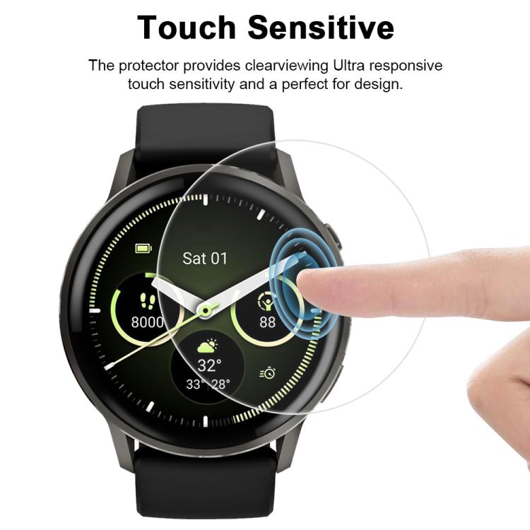 5pcs xDfind Soft Hydrogel Film Full Cover Watch Front Protector, For Garmin Venu 4 45mm, For Garmin Venu 4 41mm, For Garmin Foreunner 570 47mm, For Garmin Foreunner 570 42mm, For Garmin Foreunner 970 47mm