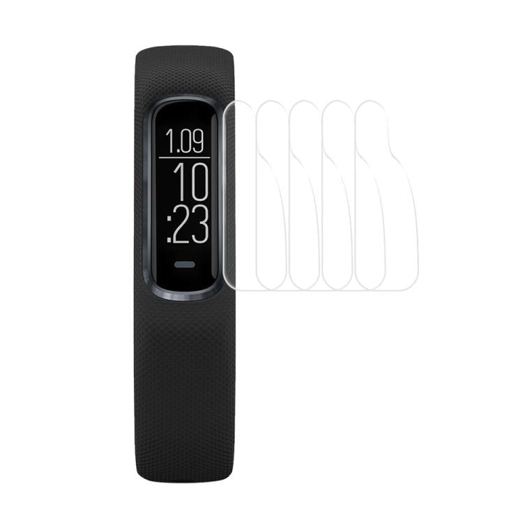 5pcs xDfind Soft Hydrogel Film Full Cover Watch Front Protector, For Garmin Bounce, For Garmin vivosmart 4