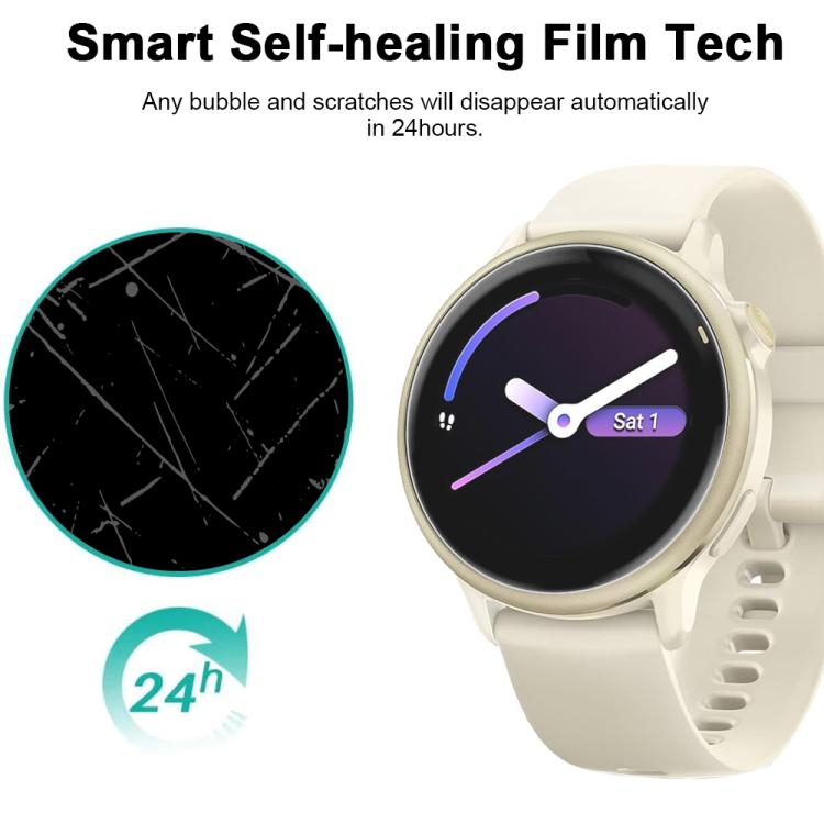 5pcs xDfind Soft Hydrogel Film Full Cover Watch Front Protector, For Garmin vivoactive 6, For Garmin Fenix 8 51mm, For Garmin Approach S70 47mm, For Garmin Instinct 3 50mm, For Garmin Instinct 3 45mm