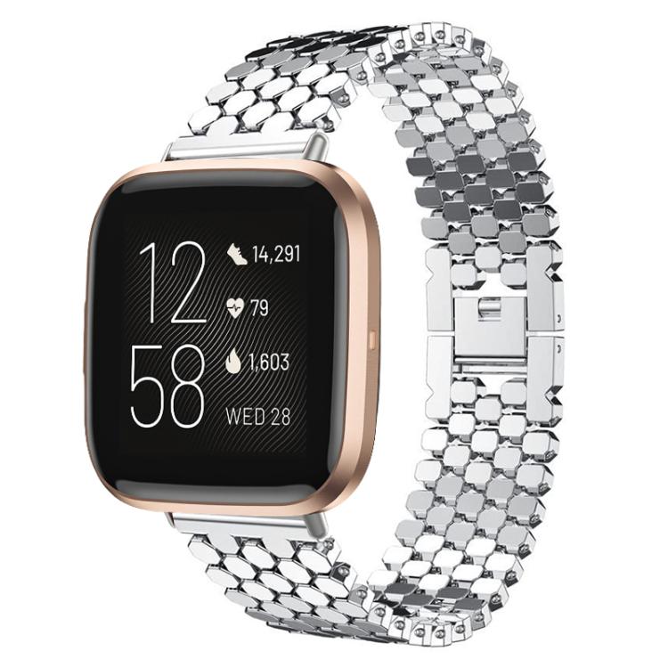 xDfind Fish Scale Texture Metal Watch Band, For Fitbit Versa 2/Versa/Versa Lite