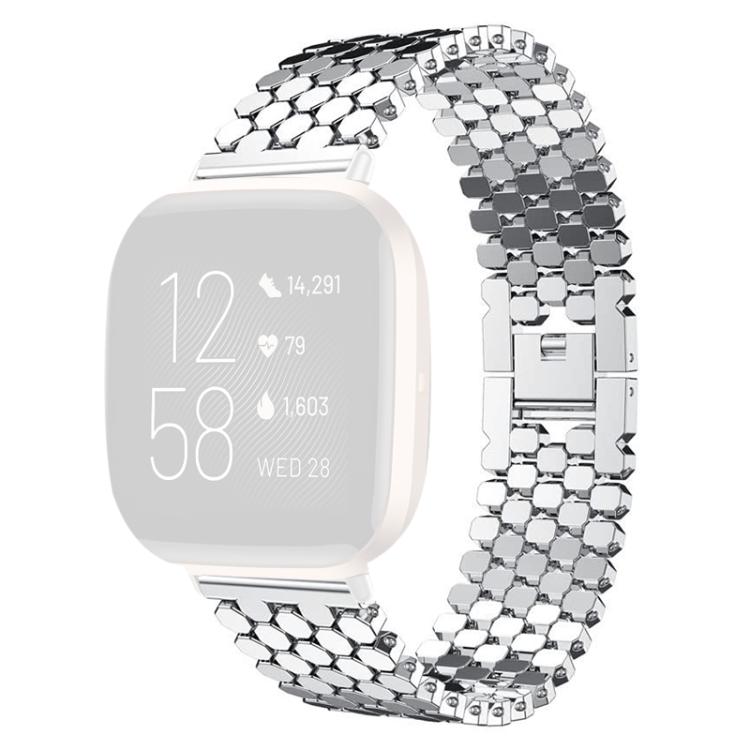 xDfind Fish Scale Texture Metal Watch Band, For Fitbit Versa 2/Versa/Versa Lite