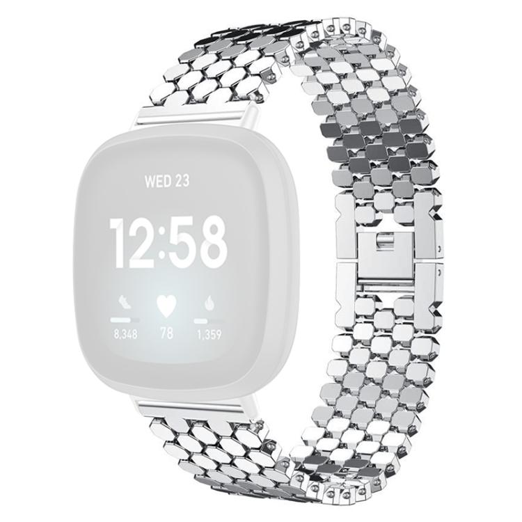 xDfind Fish Scale Texture Metal Watch Band, For Fitbit Versa 4/Versa 3/Sense 2/Sense