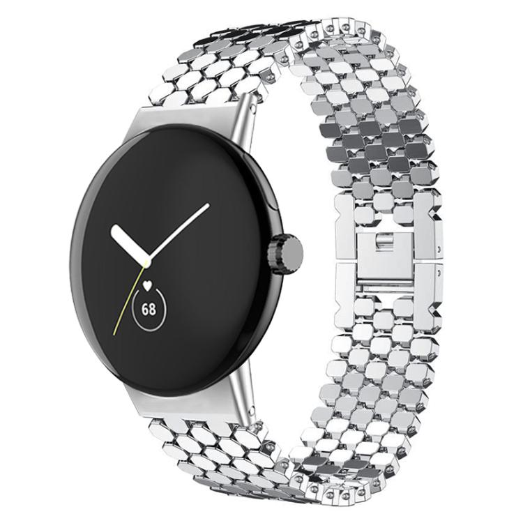 xDfind Fish Scale Texture Metal Watch Band, For Google Pixel Watch 5 / 4 / 3 / 2 / 1 41mm