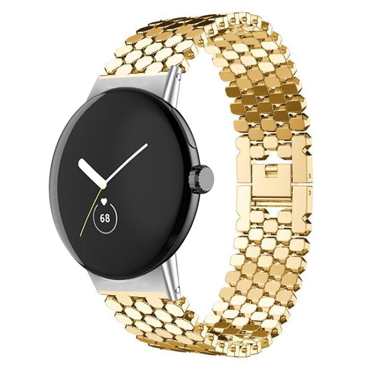 xDfind Fish Scale Texture Metal Watch Band, For Google Pixel Watch 4 / 3 / 2 / 1 41mm