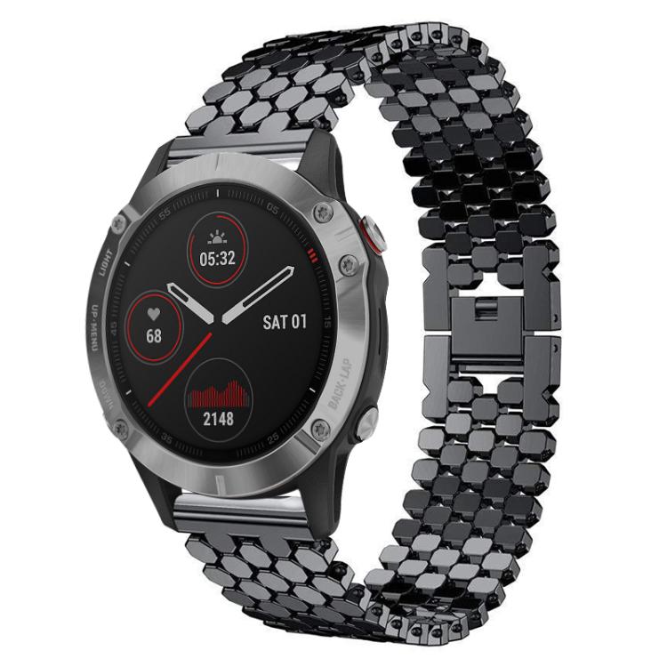 xDfind Fish Scale Texture Metal Watch Band, For Garmin Fenix 8/7/6/5 22mm