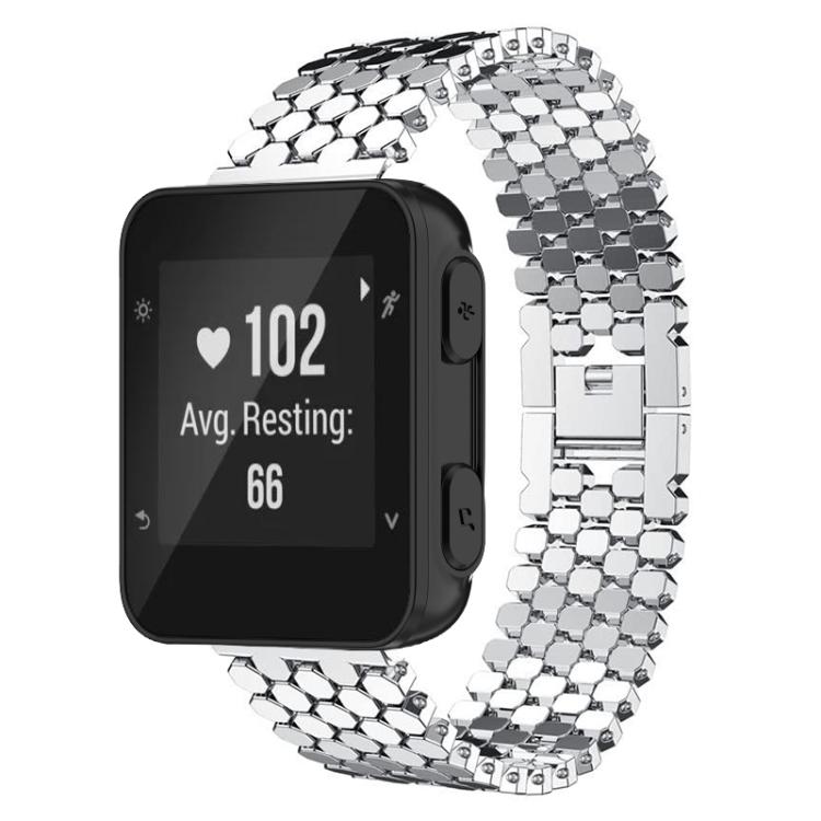 xDfind Fish Scale Texture Metal Watch Band, For Garmin Forerunner 35 / 30 / 35J