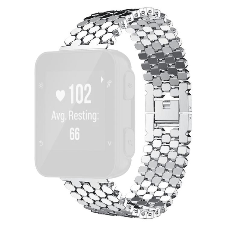 xDfind Fish Scale Texture Metal Watch Band, For Garmin Forerunner 35 / 30 / 35J