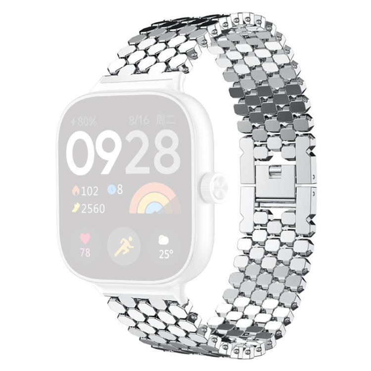 xDfind Fish Scale Texture Metal Watch Band, For Xiaomi Band 9 Pro/8 Pro/Redmi Watch 6/5/4