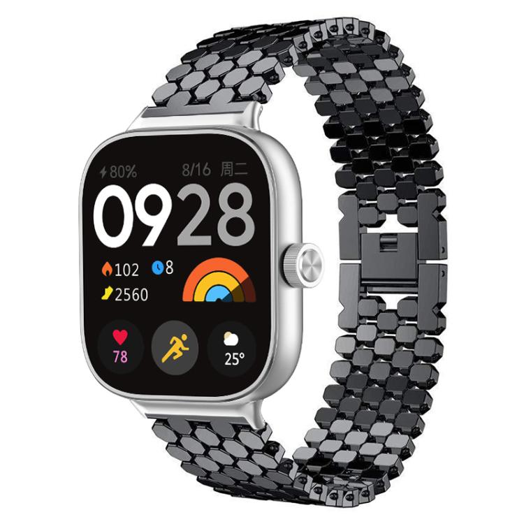 xDfind Fish Scale Texture Metal Watch Band, For Xiaomi Band 9 Pro/8 Pro/Redmi Watch 6/5/4