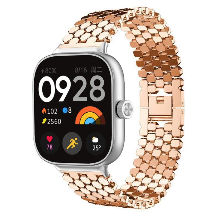 xDfind Fish Scale Texture Metal Watch Band, For Xiaomi Band 9 Pro/8 Pro/Redmi Watch 6/5/4