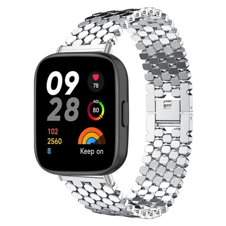 xDfind Fish Scale Texture Metal Watch Band, For Redmi Watch 3