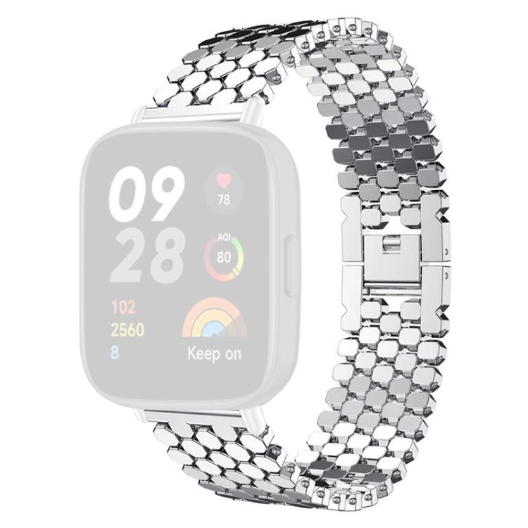 xDfind Fish Scale Texture Metal Watch Band, For Redmi Watch 3