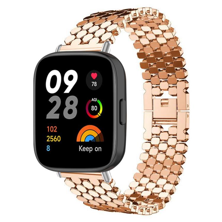 xDfind Fish Scale Texture Metal Watch Band, For Redmi Watch 3