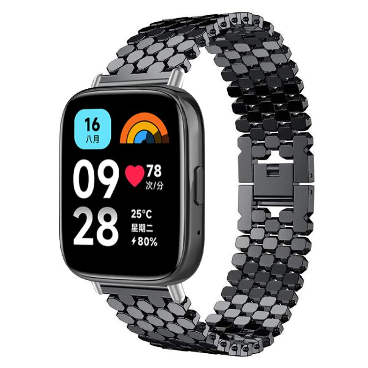 xDfind Fish Scale Texture Metal Watch Band