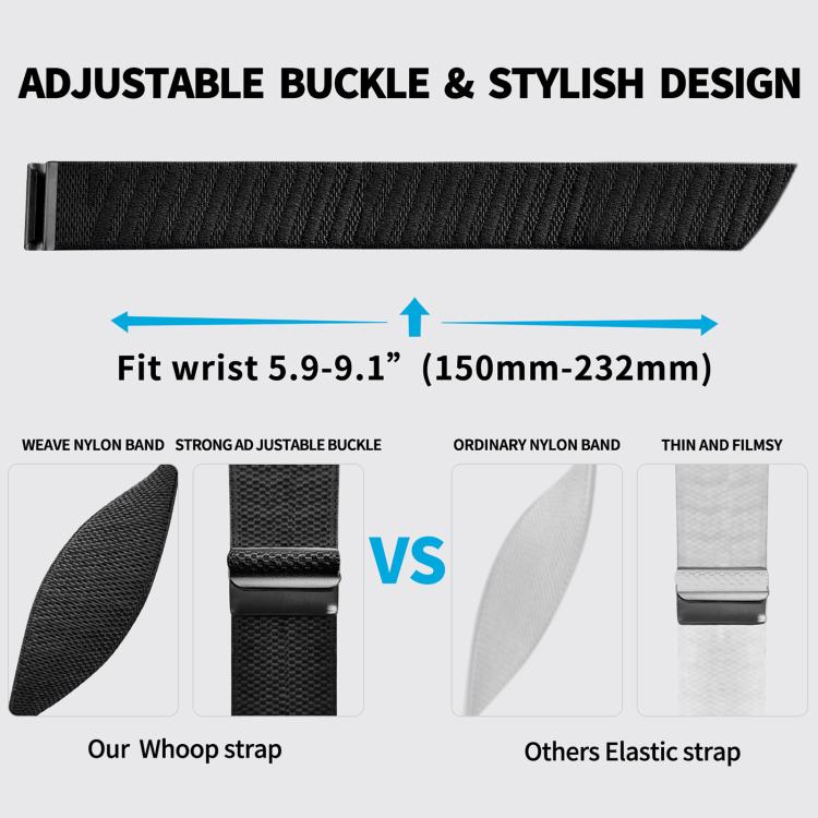 xDfind Sport Elastic Pattern Nylon Watch Band, For WHOOP 4.0