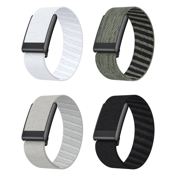 xDfind Black Buckle Sport Elastic Twill Pattern Nylon Watch Band