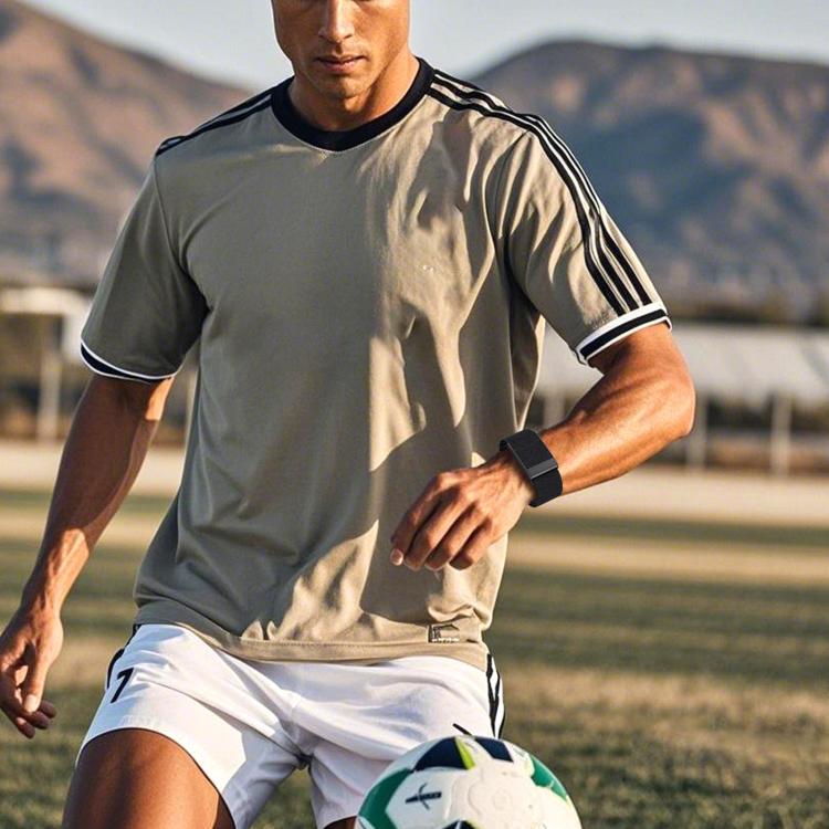 xDfind Black Buckle Sport Elastic Twill Pattern Nylon Watch Band, For WHOOP 5.0 Standard Version