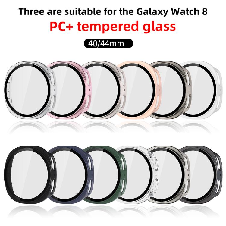 xDfind Tempered Film Integrated Frosted PC Watch Protective Cover, For Samsung Galaxy Watch8 44mm