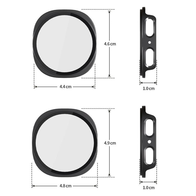 xDfind Tempered Film Integrated Frosted PC Watch Protective Cover, For Samsung Galaxy Watch8 44mm