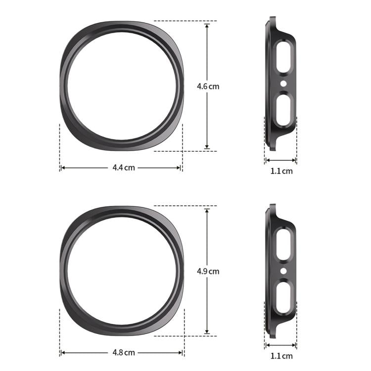 xDfind PC Hollow Half Coverage Watch Cover, For Samsung Galaxy Watch8 44mm