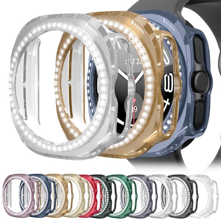 xDfind Single Row Diamond Hollow PC Watch Cover