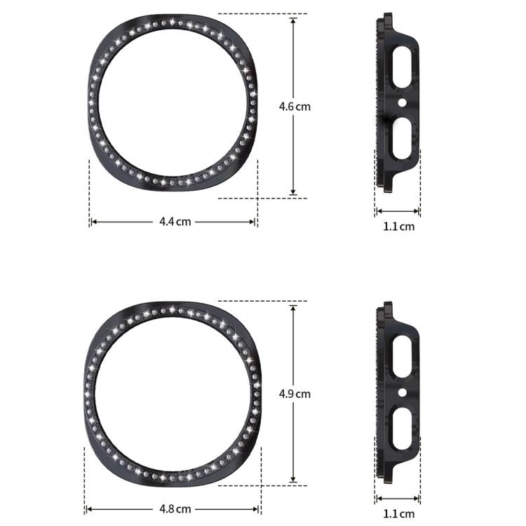 xDfind Single Row Diamond Hollow PC Watch Cover, For Samsung Galaxy Watch8 44mm