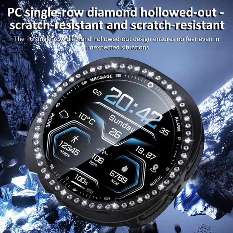 xDfind Single Row Diamond Hollow PC Watch Cover, For Samsung Galaxy Watch8 40mm