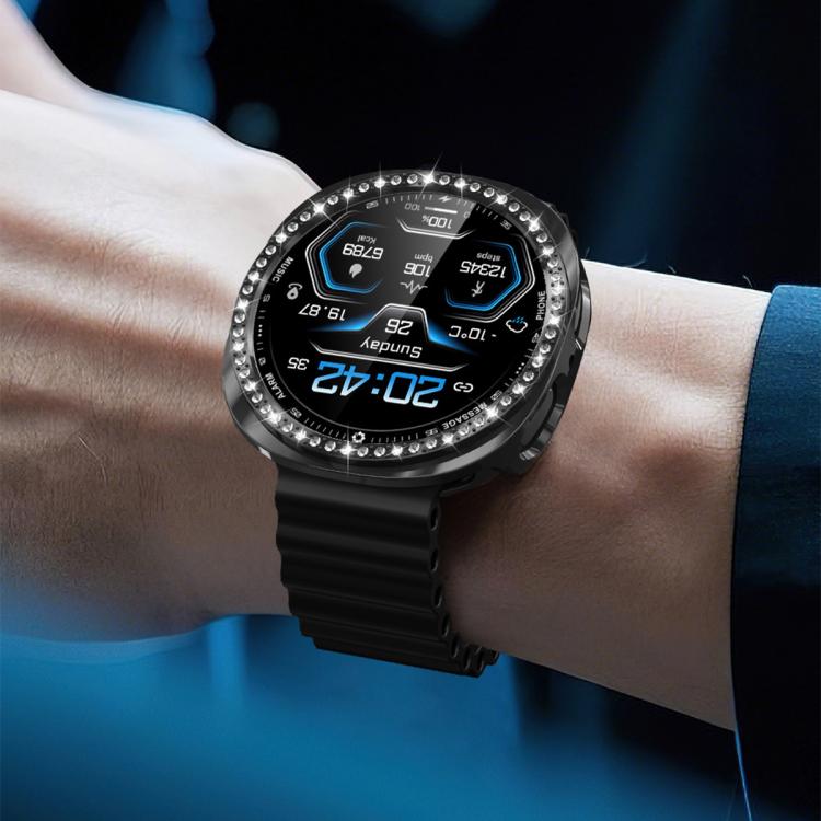 xDfind Single Row Diamond Hollow PC Watch Cover, For Samsung Galaxy Watch8 44mm