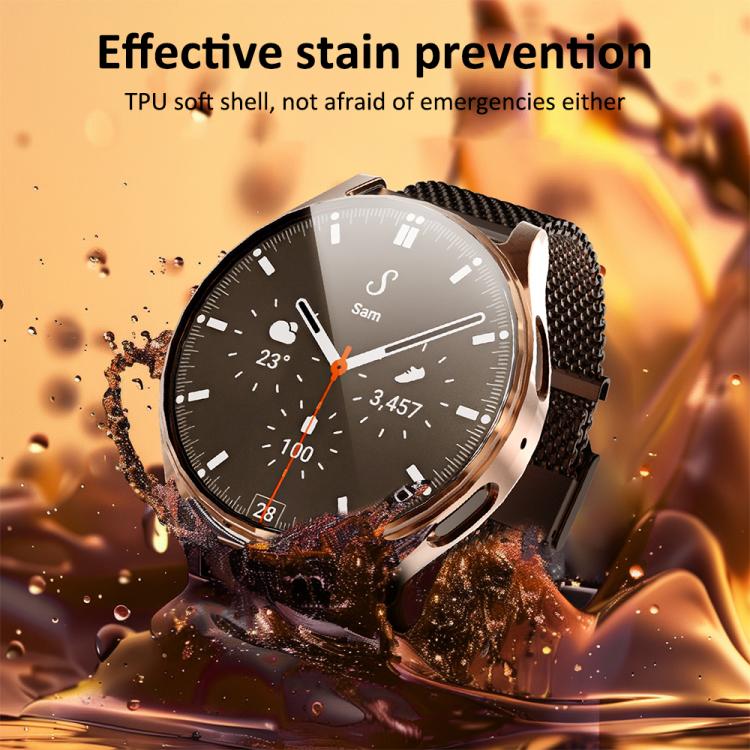 xDfind Tempered Film Integrated TPU Watch Cover, For Samsung Galaxy Watch7 44mm