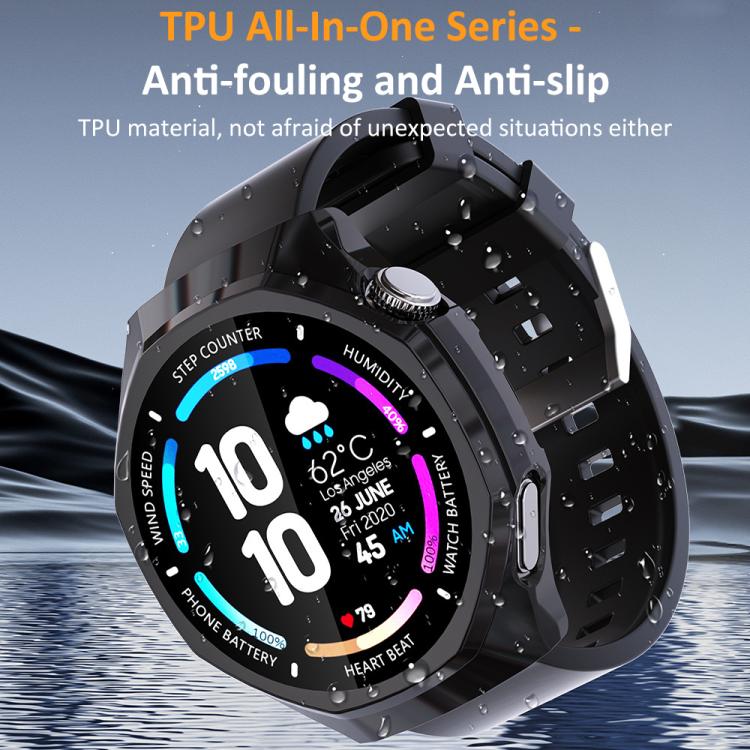 xDfind Plating Tempered Film Integrated TPU Watch Protective Cover, For Huawei Watch GT 6 Pro 46mm