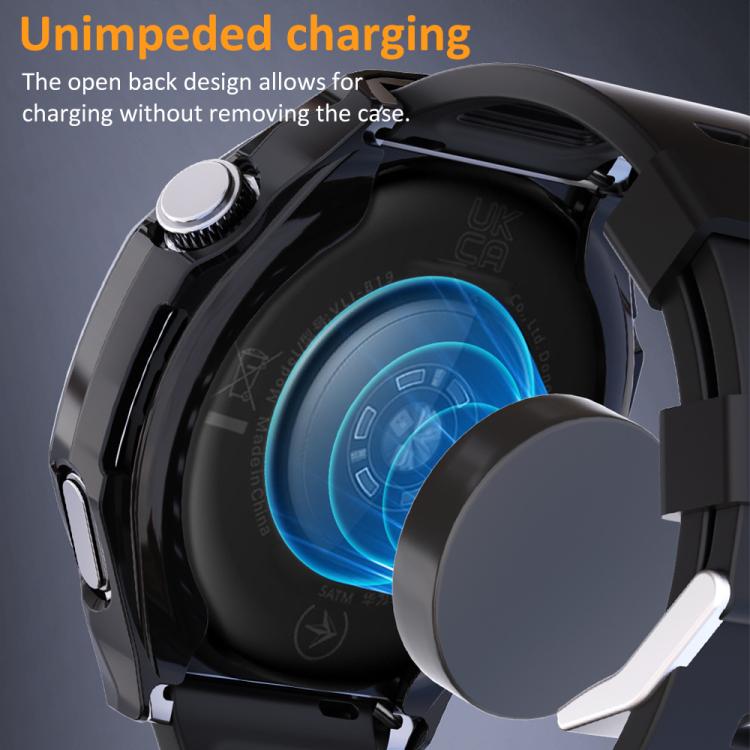 xDfind Plating Tempered Film Integrated TPU Watch Protective Cover, For Huawei Watch GT 6 Pro 46mm
