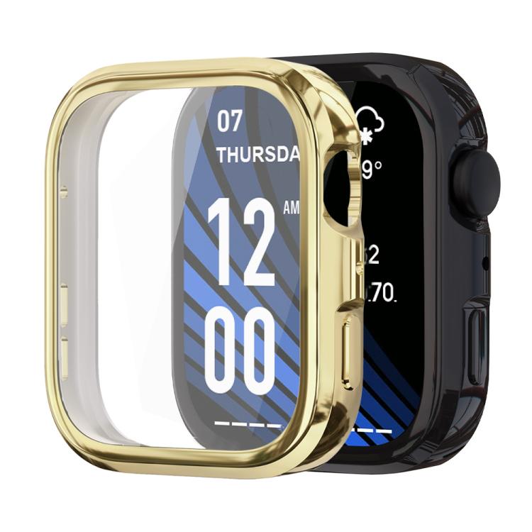 xDfind Plating Tempered Film Integrated TPU Watch Protective Cover, For Huawei Watch Fit 4