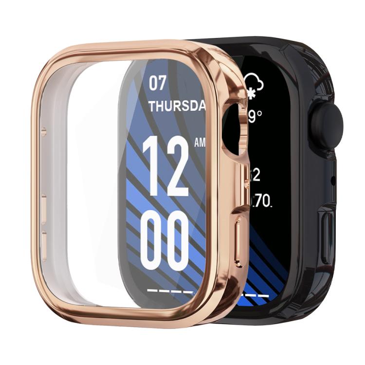 xDfind Plating Tempered Film Integrated TPU Watch Protective Cover, For Huawei Watch Fit 4