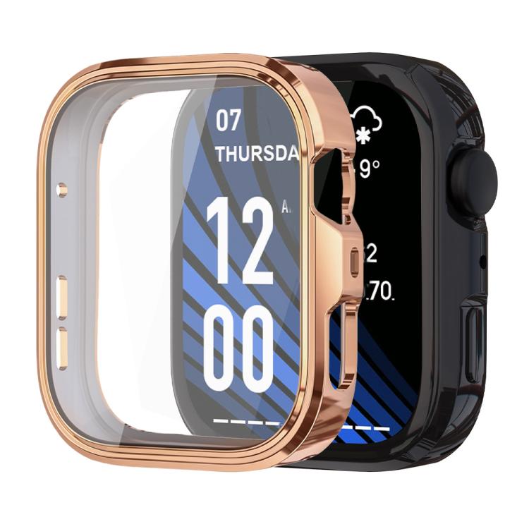 xDfind Plating Tempered Film Integrated TPU Watch Protective Cover, For Huawei Watch Fit 4 Pro
