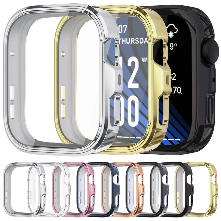 xDfind Plating Tempered Film Integrated TPU Watch Protective Cover, For Huawei Watch Fit 4