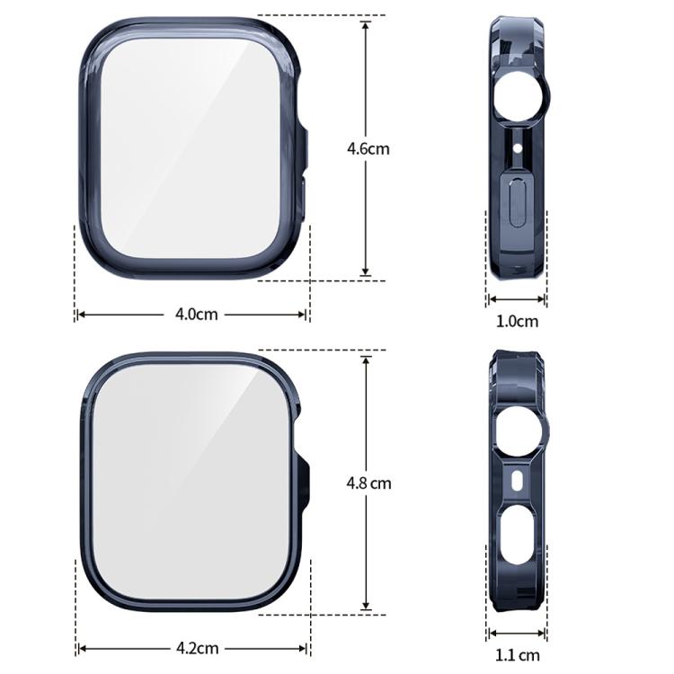 xDfind Plating Tempered Film Integrated TPU Watch Protective Cover, For Huawei Watch Fit 4 Pro