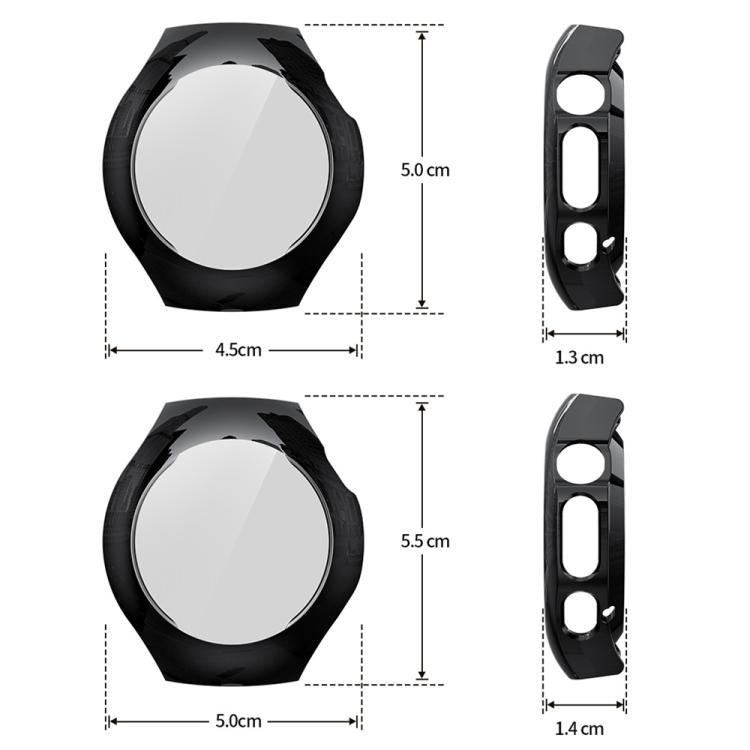 xDfind Plating Tempered Film Integrated TPU Watch Protective Cover, For Huawei Watch 5 42mm