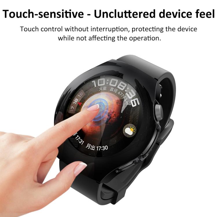 xDfind Plating Tempered Film Integrated TPU Watch Protective Cover, For Huawei Watch 5 42mm
