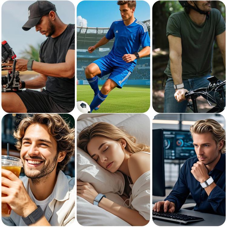 xDfind Sport Elastic Pattern Nylon Watch Band, For WHOOP 5.0