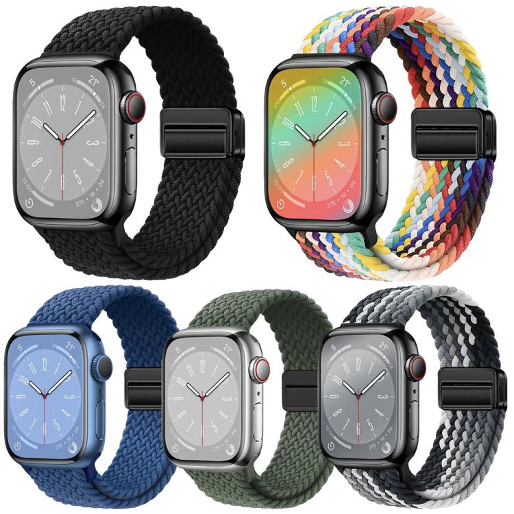 5 Pack xDfind Magnetic Buckle Loop Woven Watch Band, For Apple Watch 42 / 44 / 45 / 46 / 49mm, For Apple Watch 38 / 40 / 41 / S11 42mm