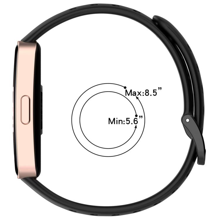 5 Pack xDfind Hole Style Breathable Silicone Watch Band, For Huawei Band 10 / 9 / 8