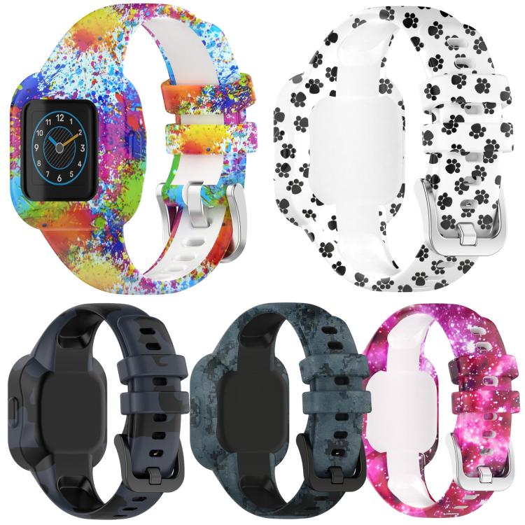 5 Pack xDfind Steel Buckle Printed Silicone Watch Band, For GarminFit JR3 / Garmin Vivofit JR 3