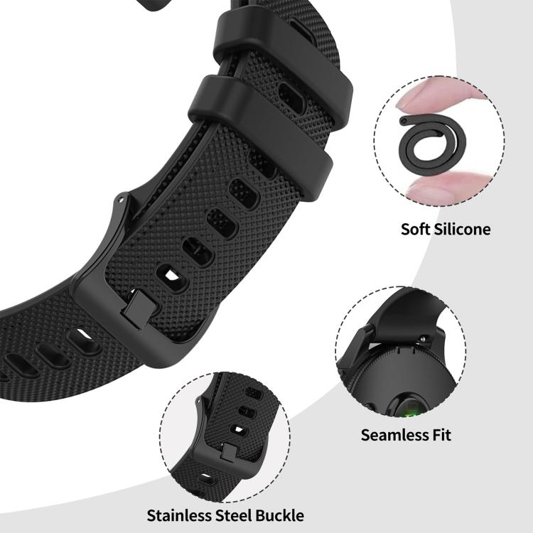 5 Pack xDfind Small Plaid Solid Color Silicone Watch Band, 18mm, 20mm, 22mm