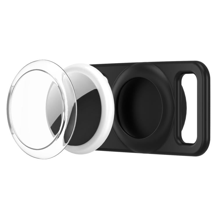 xDfind Silicone Pet Collar Tracker Transparent PC Cover, For AirTag