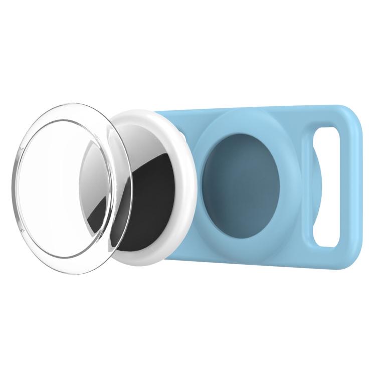 xDfind Silicone Pet Collar Tracker Transparent PC Cover, For AirTag