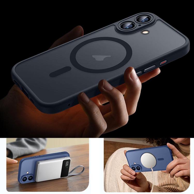 xDfind Skin Feel Magnetic Frosted Phone Case with Lens Film, For iPhone 17