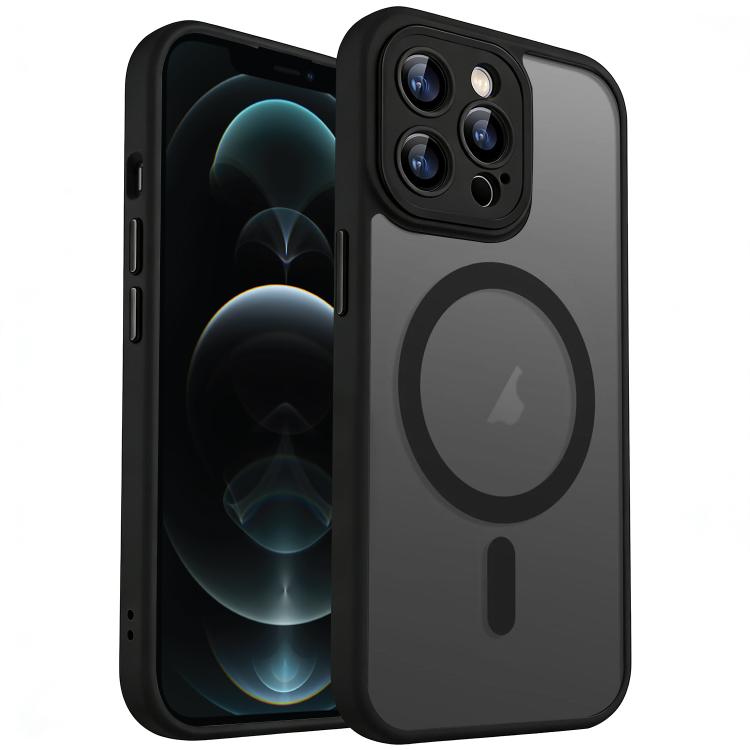 xDfind Skin Feel Magnetic Frosted Phone Case with Lens Film, For iPhone 12 Pro Max