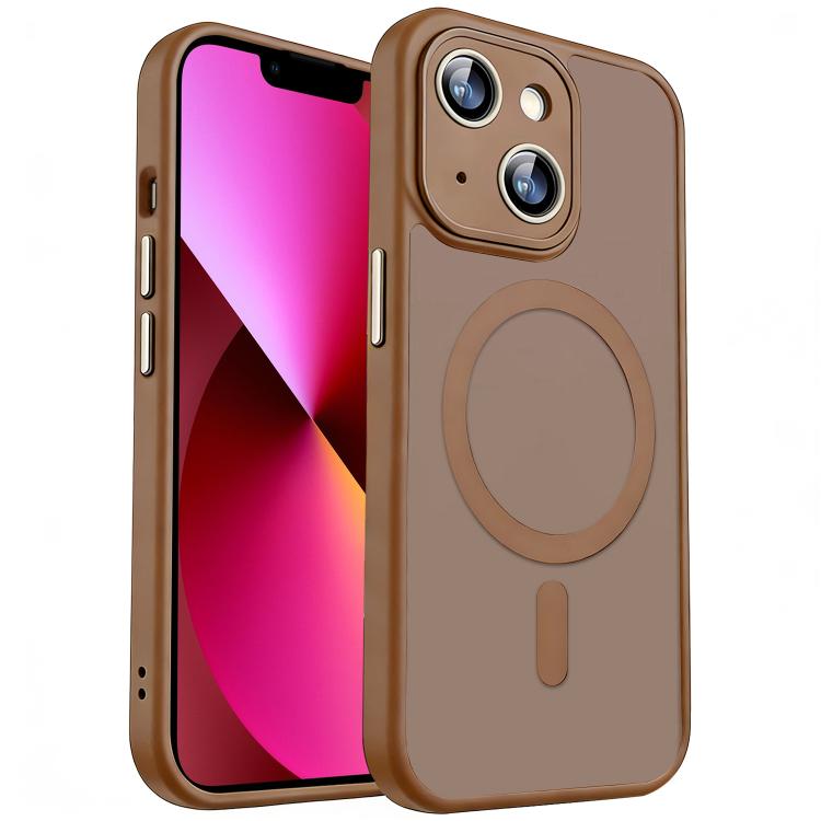xDfind Skin Feel Magnetic Frosted Phone Case with Lens Film, For iPhone 13